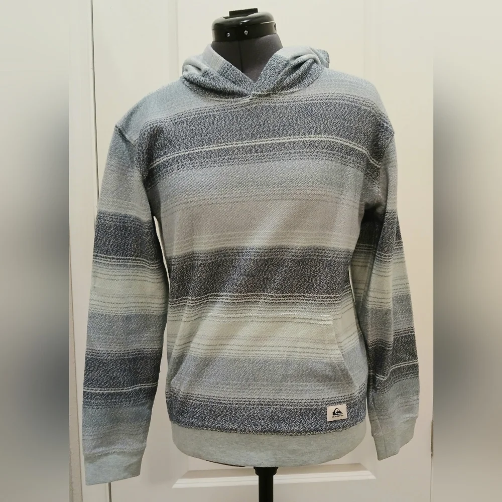 Quiksilver Blue Striped‎ Hoodie
